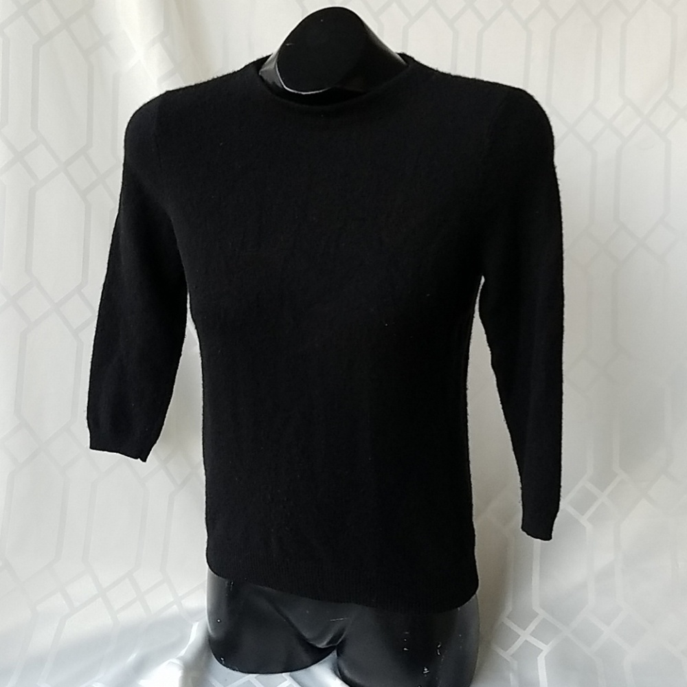 Talbots black pure Cashmere sweater women's M